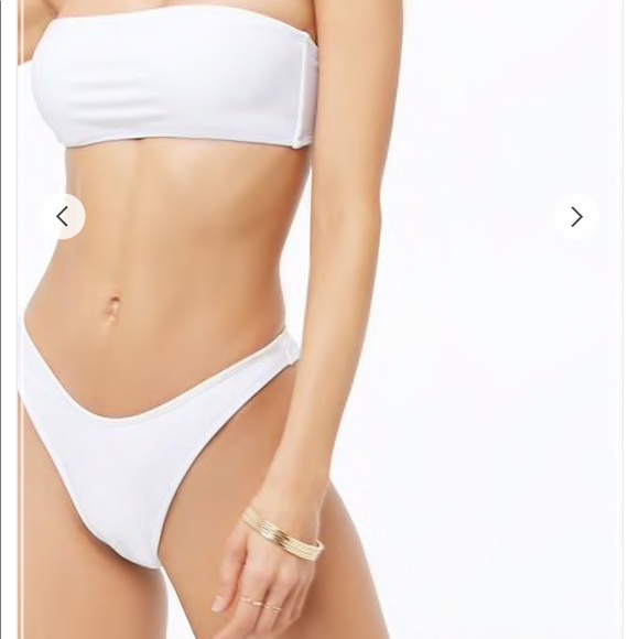 high leg white bikini bottoms